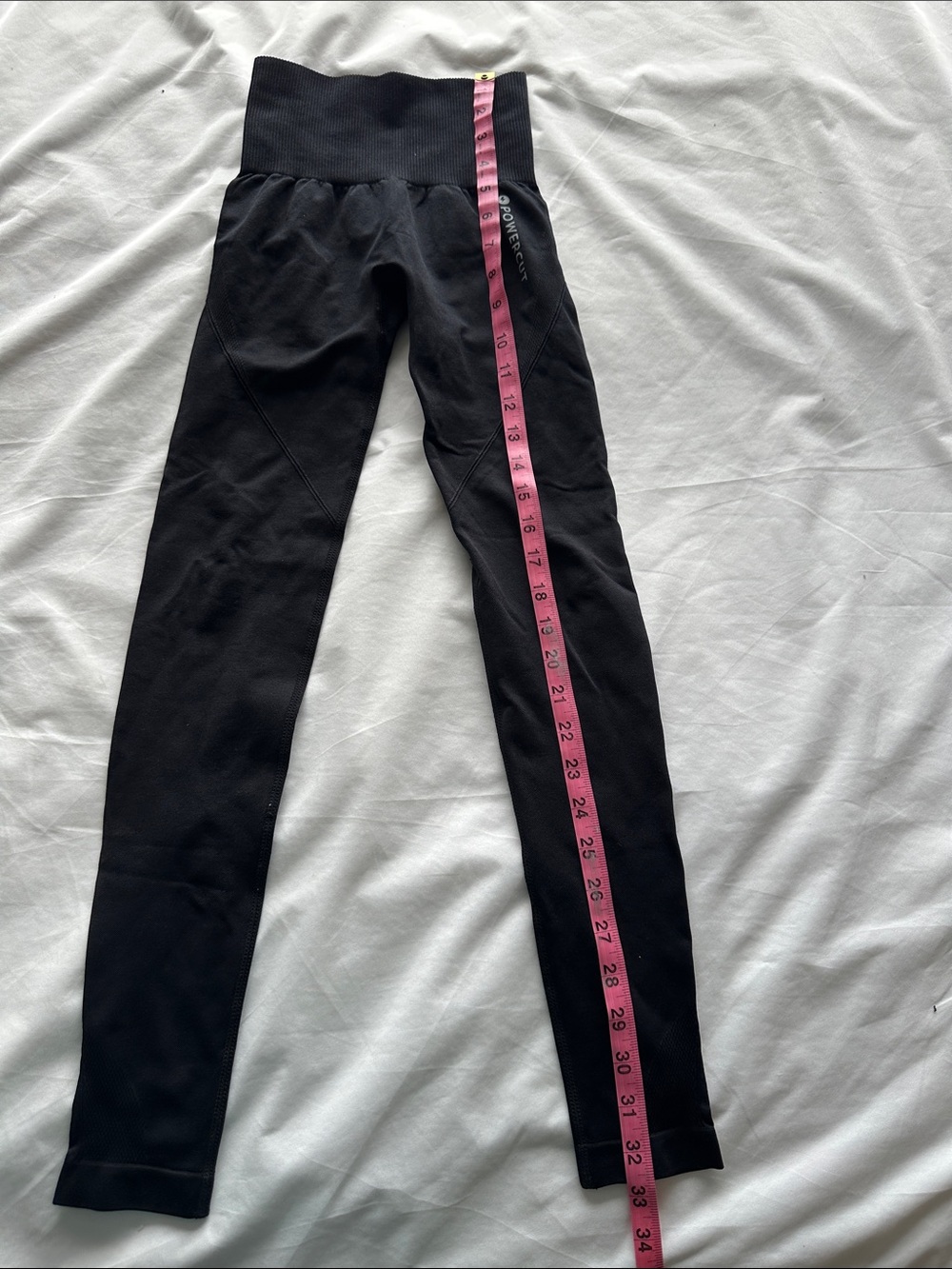 Girls' Black High-Waist Performance Leggings